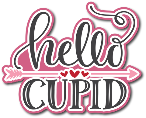 Hello Cupid - Scrapbook Page Title Sticker