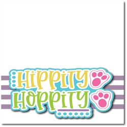 Hippity Hoppity - Printed Premade Scrapbook Page 12x12 Layout