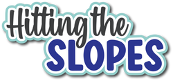 Hitting the Slopes - Scrapbook Page Title Sticker