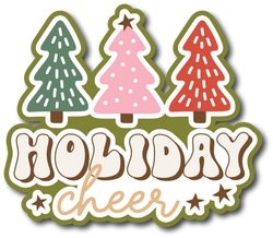 Holiday Cheer - Scrapbook Page Title Sticker