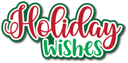 Holiday Wishes - Scrapbook Page Title Sticker