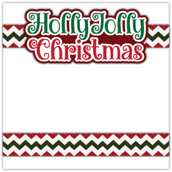 Holly Jolly Christmas - Printed Premade Scrapbook Page 12x12 Layout