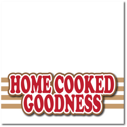 Home Cooked Goodness - Printed Premade Scrapbook Page 12x12 Layout