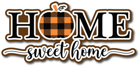 Home Sweet Home - Fall - Scrapbook Page Title Sticker