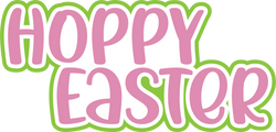 Hoppy Easter - Scrapbook Page Title Sticker