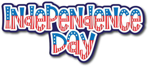 Independence Day - Scrapbook Page Title Sticker