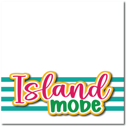 Island Mode - Printed Premade Scrapbook Page 12x12 Layout