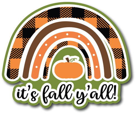 It's Fall Y'all  - Scrapbook Page Title Sticker