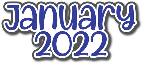 January 2022 - Scrapbook Page Title Sticker
