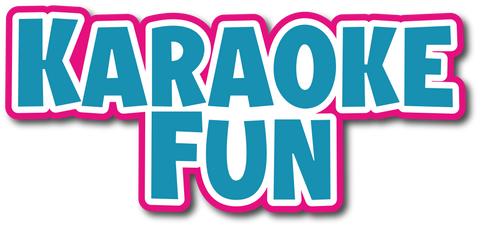 Karaoke Fun - Scrapbook Page Title Sticker