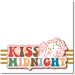 Kiss Me at Midnight - Printed Premade Scrapbook Page 12x12 Layout