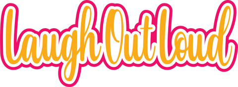 Laugh Out Loud - Scrapbook Page Title Sticker