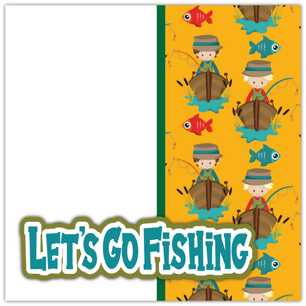 SSC Designs | Let's Go Fishing Printed Scrapbook Pages