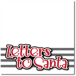 Letters to Santa  - Printed Premade Scrapbook Page 12x12 Layout