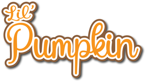 Lil' Pumpkin - Scrapbook Page Title Sticker