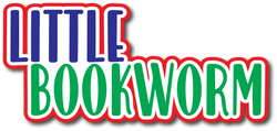 Little Bookworm - Scrapbook Page Title Sticker