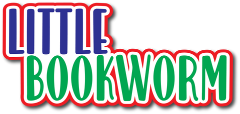 Little Bookworm - Scrapbook Page Title Sticker