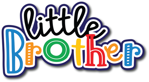Little Brother - Scrapbook Page Title Sticker