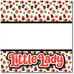 Little Lady - Printed Premade Scrapbook Page 12x12 Layout