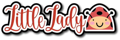 Little Lady - Scrapbook Page Title Sticker