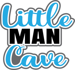 Little Man Cave - Scrapbook Page Title Sticker
