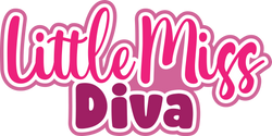 Little Miss Diva - Scrapbook Page Title Sticker