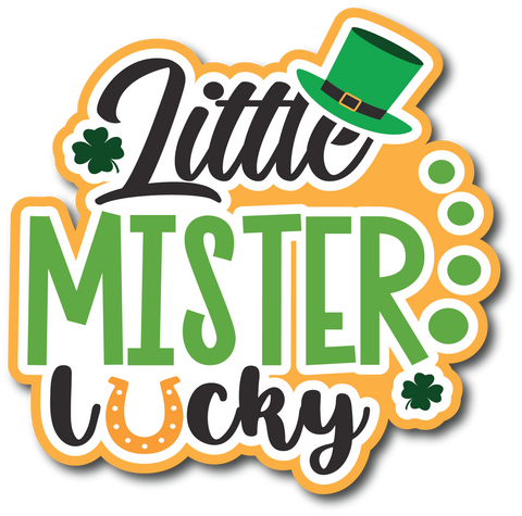 Little Mister Lucky - Scrapbook Page Title Sticker
