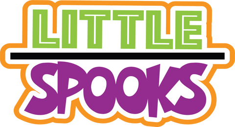 Little Spooks - Scrapbook Page Title Sticker