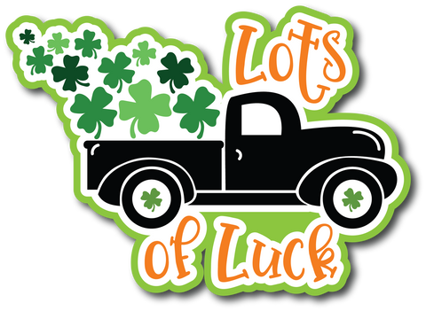 Lots of Luck - Scrapbook Page Title Sticker