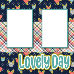 Lovely Day - Printed Premade Scrapbook Page 12x12 Layout