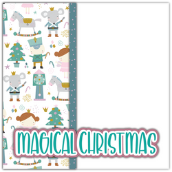 Magical Christmas - Printed Premade Scrapbook Page 12x12 Layout