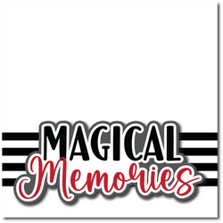 Magical Memories - Printed Premade Scrapbook Page 12x12 Layout