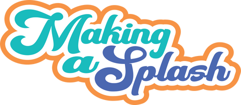 Making a Splash - Scrapbook Page Title Sticker