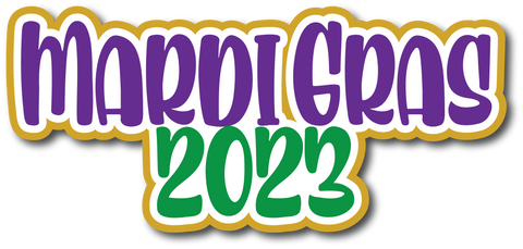 Mardi Gras 2023 - Scrapbook Page Title Sticker