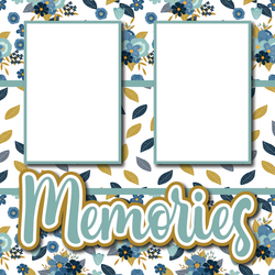 Memories - Printed Premade Scrapbook Page 12x12 Layout