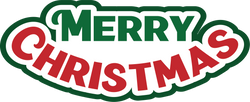 Merry Christmas - Scrapbook Page Title Sticker