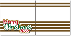 Merry Christmas 2022 - Printed Premade Scrapbook (2) Page 12x12 Layout