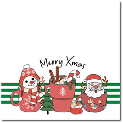 Merry Xmas - Printed Premade Scrapbook Page 12x12 Layout