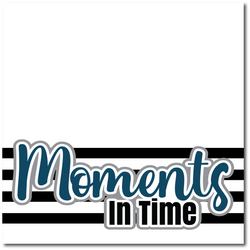 Moments in Time - Printed Premade Scrapbook Page 12x12 Layout
