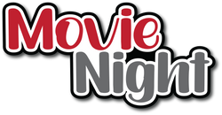 Movie Night- Scrapbook Page Title Sticker