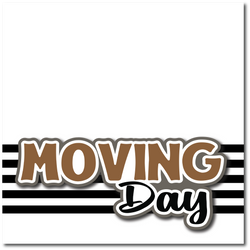 Moving Day - Printed Premade Scrapbook Page 12x12 Layout