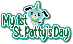 My 1st St. Patty's Day - Scrapbook Page Title Sticker