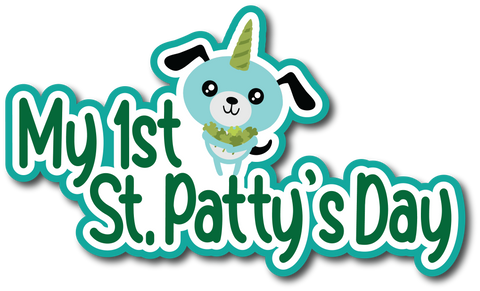 My 1st St. Patty's Day - Scrapbook Page Title Sticker