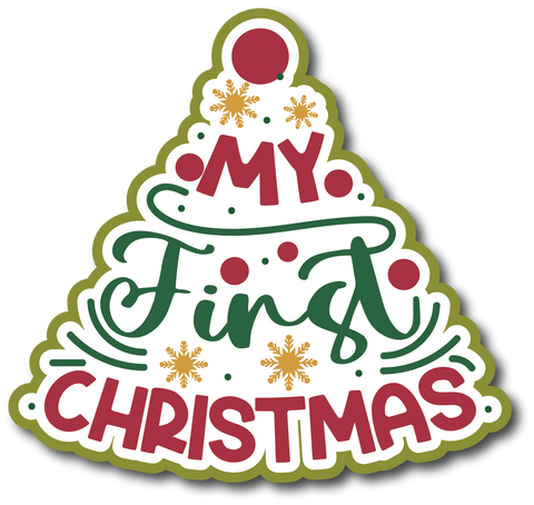 My First Christmas - Scrapbook Page Title Sticker