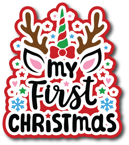 My First Christmas - Scrapbook Page Title Sticker