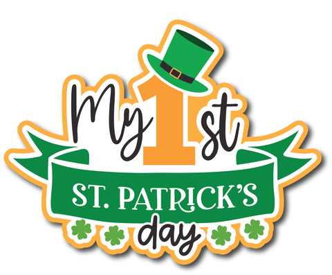 My 1st St. Patrick's Day - Scrapbook Page Title Sticker