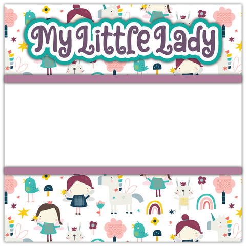 My Little Lady - Printed Premade Scrapbook Page 12x12 Layout
