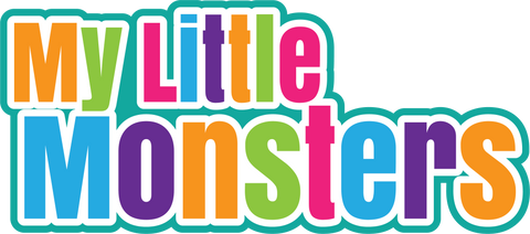 My Little Monsters - Scrapbook Page Title Sticker