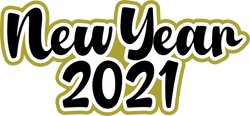 New Year 2021 - Scrapbook Page Title Sticker