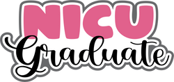 NICU Graduate - Girl - Scrapbook Page Title Sticker